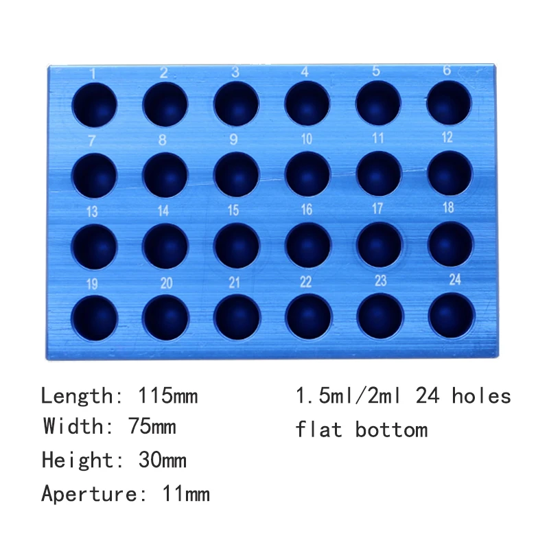 Aluminum Ice Box 0.2/1.5/2ML Centrifuge Tube Ice Block Low-temperature Thermostat Pre-cooled Multipurpose PCR Freezing Module