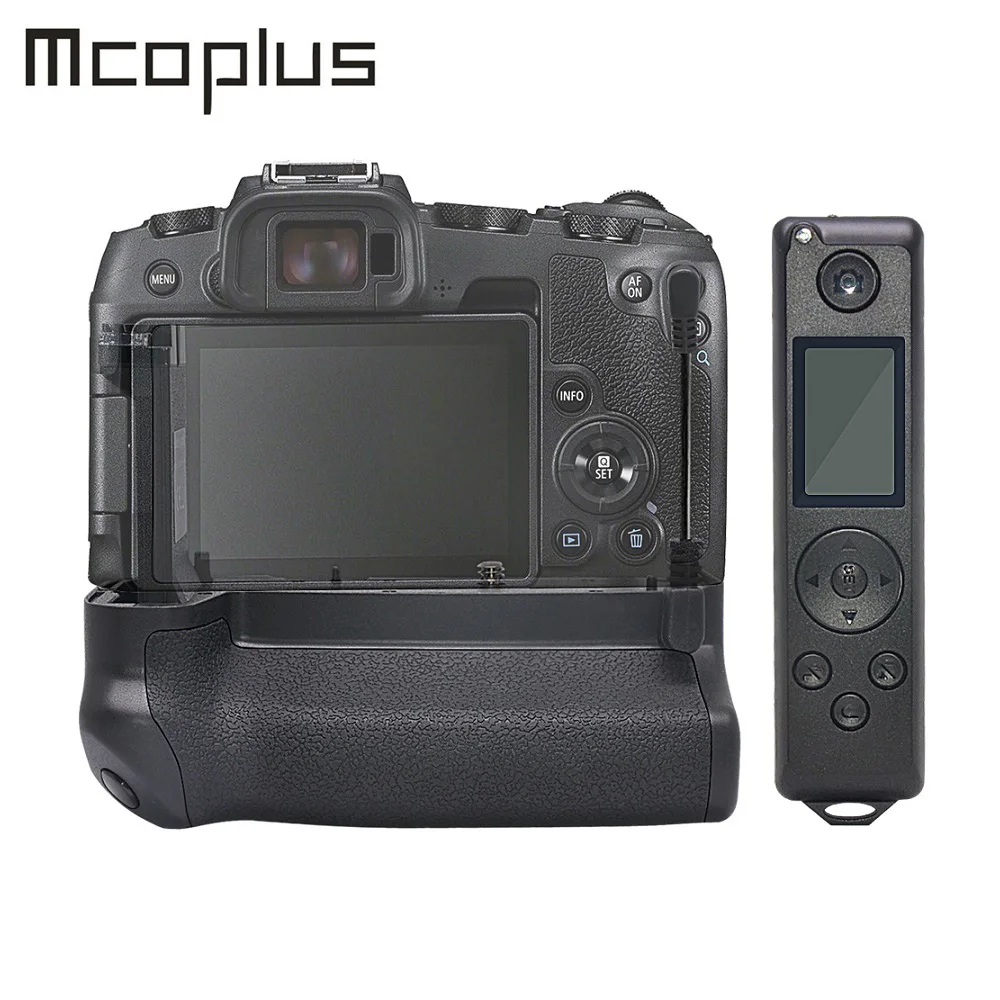 Mcoplus BG-EOS pionowy uchwyt baterii RP do EG-E1 wymiany aparatu Canon EOS R8 z wbudowanym pilotem 2.4G