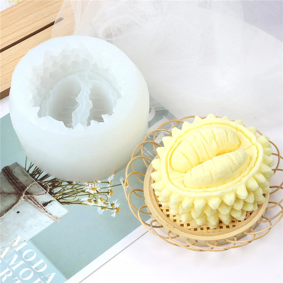 

king Of Fruits Durian Shape Silicone Soap 3D Simulation Mold DIY Handmade Making Cake Sugar Mousse Mould Function Decoratio Tool