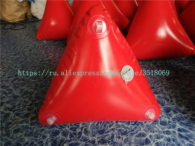 Factory sells pvc60cm water triangle buoy, inflatable water advertising buoy, water sports water competition logo