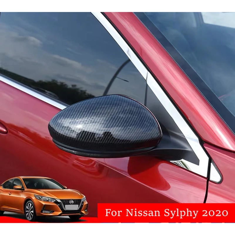 Car Auto Rearview Mirror Shell Cover Protection CapMatte ABS Chrome For Nissan Sylphy 2020 2019 Rearview Wing Mirror Cap New