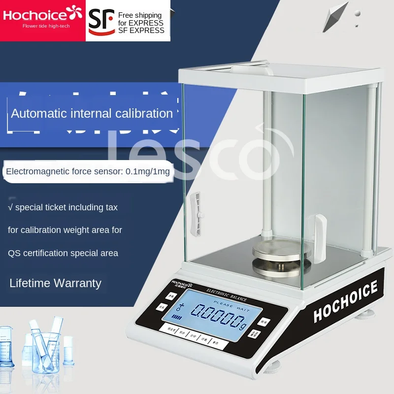 

Electronic analytical balance 0.1mg 1/10000 electronic 0.0001g laboratory scale 1/1000