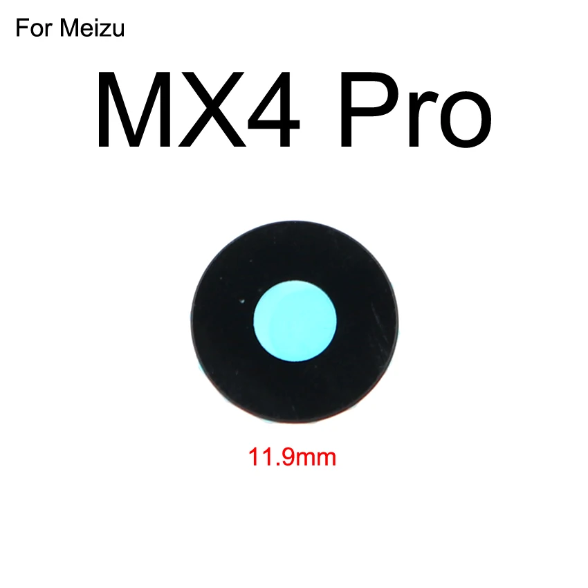 Yuxi Kamera Kaca Lensa Kembali Penutup Lensa Belakang dengan Lem untuk Meizu MX3 MX4 MX5 MX6 PRO 5 6 7 plus U10 U20 M15 15 Lite Perbaikan Bagian