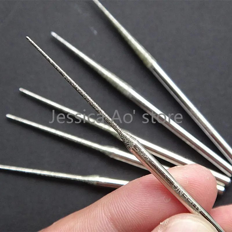 21pcs 3x70mm Sharp Pointed Emery Grinding Heads Boron Nitride Diamond Grinding Needle Jade Carving Tools Mold Lettering