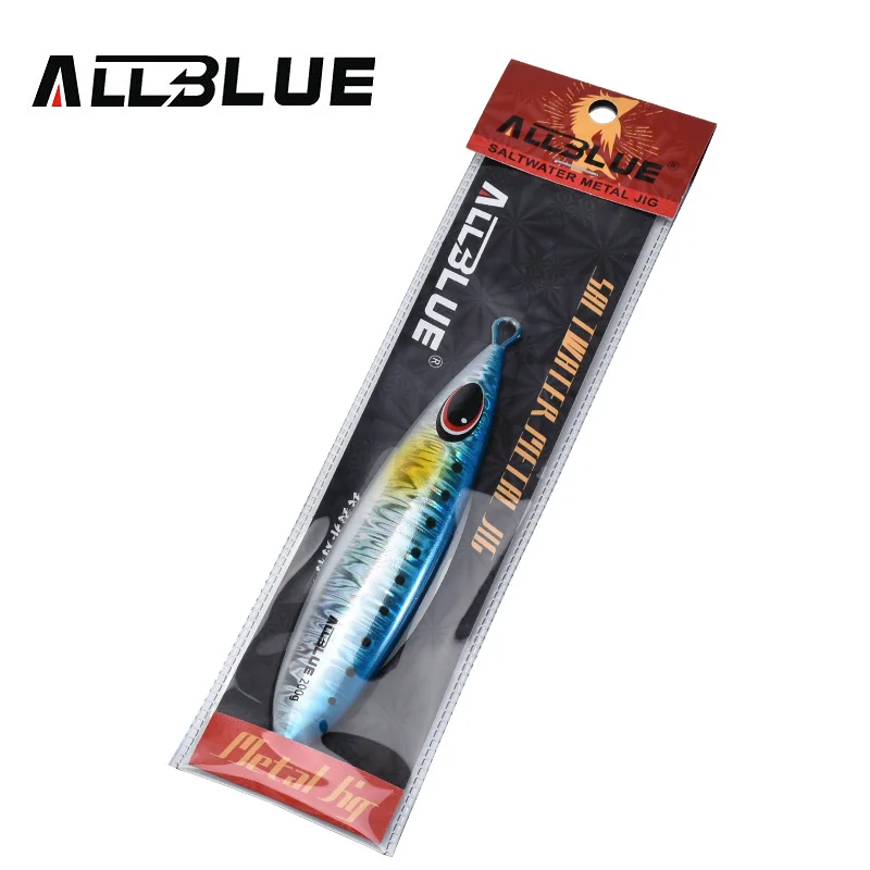 ALLBLUE CXW Metal Jig Fishing Lure 200g/300g/400g Off Shore Slow Pitch Jig Super Hard Vertical Jigging Spoon Fishing Tackle