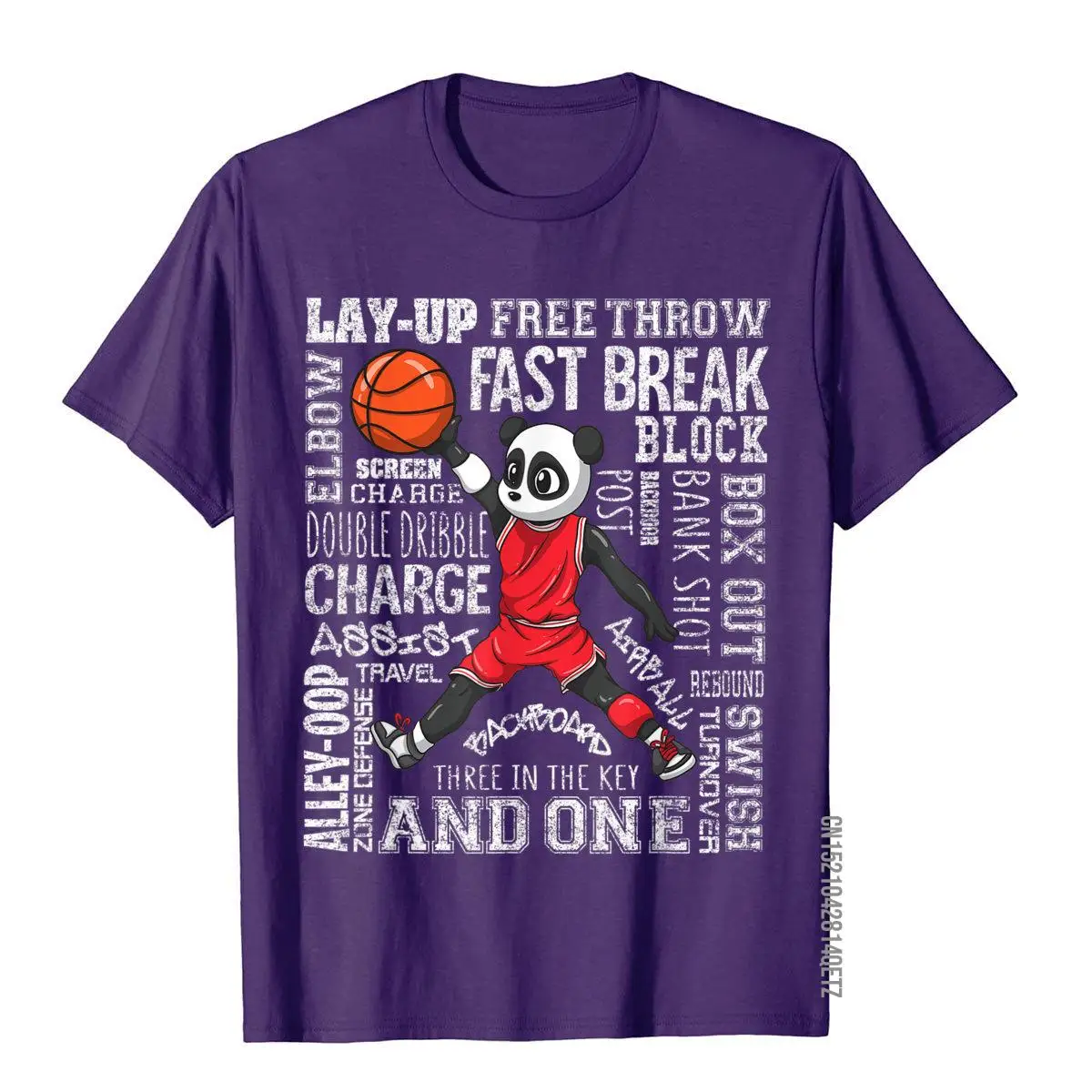 Funny Basketball Shirts Boys Girls Cute Panda Gifts Kids T-Shirt Prevalent Youth Top T-Shirts Gift Tops Shirt Cotton Crazy