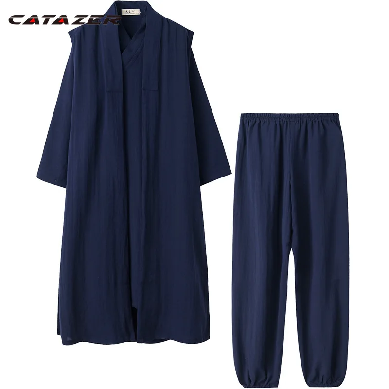 

Catazer Tai Chi Wu Dang Uniform Kung Fu Uniform Traditional Chinese Clothing Uniform Tang Suit Costume Show Meditation Clothes