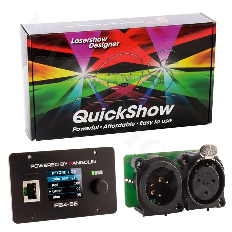 Free Shipping Original Pangolin Quickshow FB4 Standard 3pins FB4 dmx interface for laser disco christmas lighting