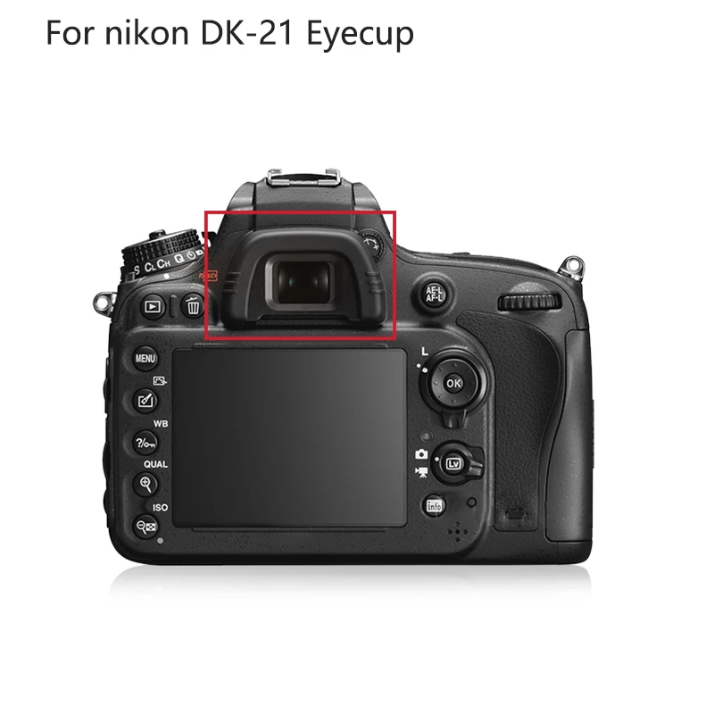 DK-21 고무 아이 컵 접안 렌즈 아이컵, 니콘 D750, D610, D600, D7000, D90 용, DK21