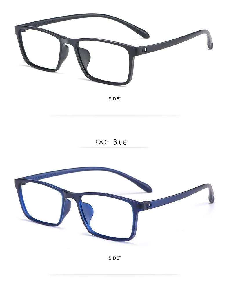 YIMARUILI Ultraleichtes und bequemes Brillengestell für Herren und Damen, TR90, schraubenloses Design, optisches Brillengestell X1 – Detail 7
