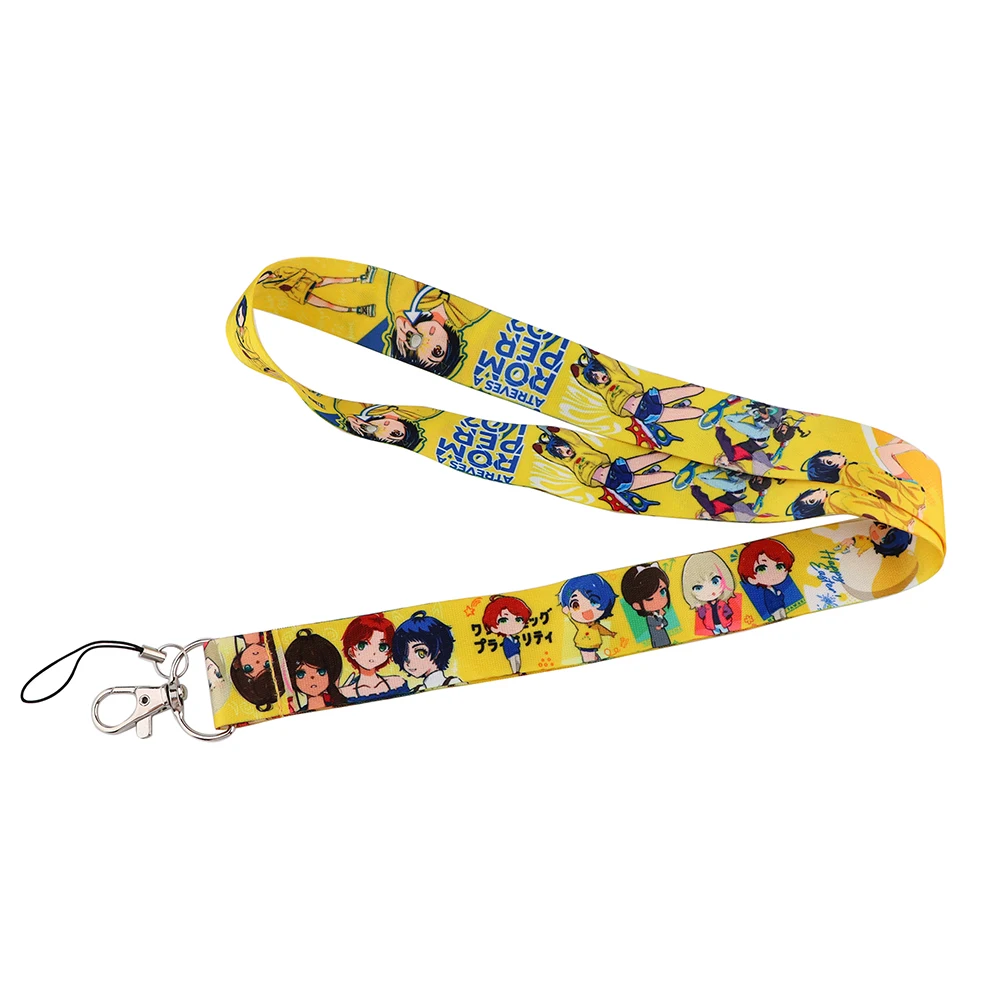 Flyingbee Japanese Anime Characters ID Card Holder Bus Card Holder Staff Card Lanyard For Keys Phone DIY Hang Rope X2330