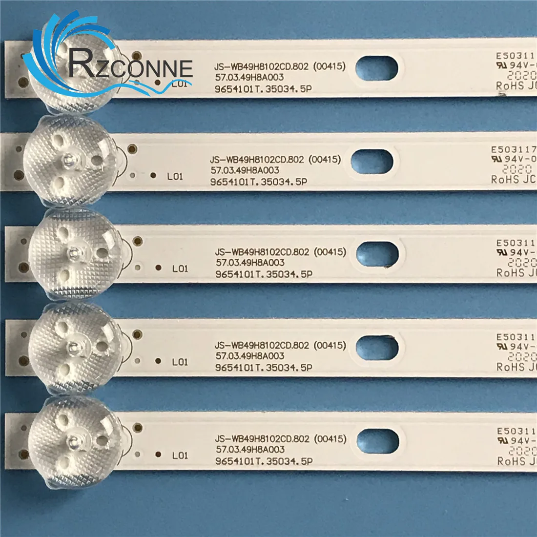 965Mm LED Backlight Strip 10 Lampu untuk JS-WB49H8102CD.802 (00415)