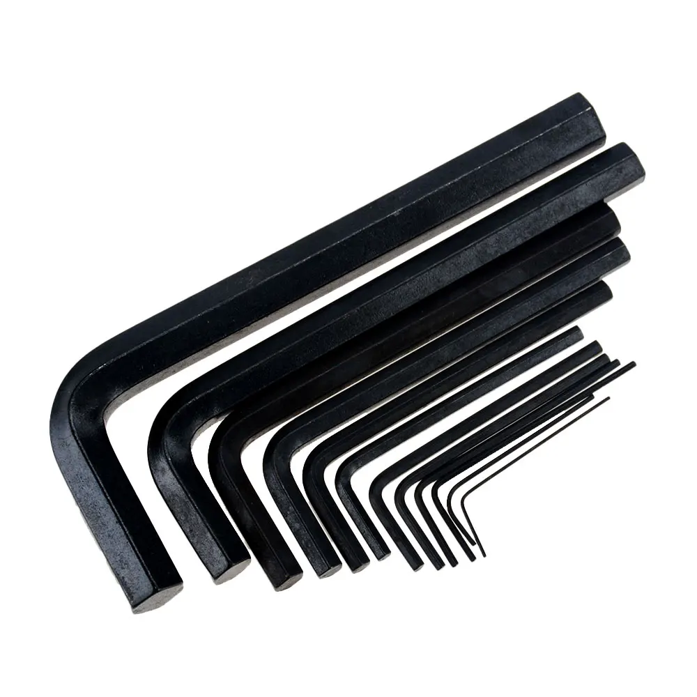 

1PCS Black 0.7mm 0.9mm 1.27mm 1.5mm 2mm 2.5mm 3mm 4mm 5mm 6mm 8mm 10mm Hexagon Hex Allen Key Set Wrench