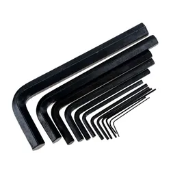 1PCS Black 0.7mm 0.9mm 1.27mm 1.5mm 2mm 2.5mm 3mm 4mm 5mm 6mm 8mm 10mm Hexagon Hex Allen Key Set Wrench