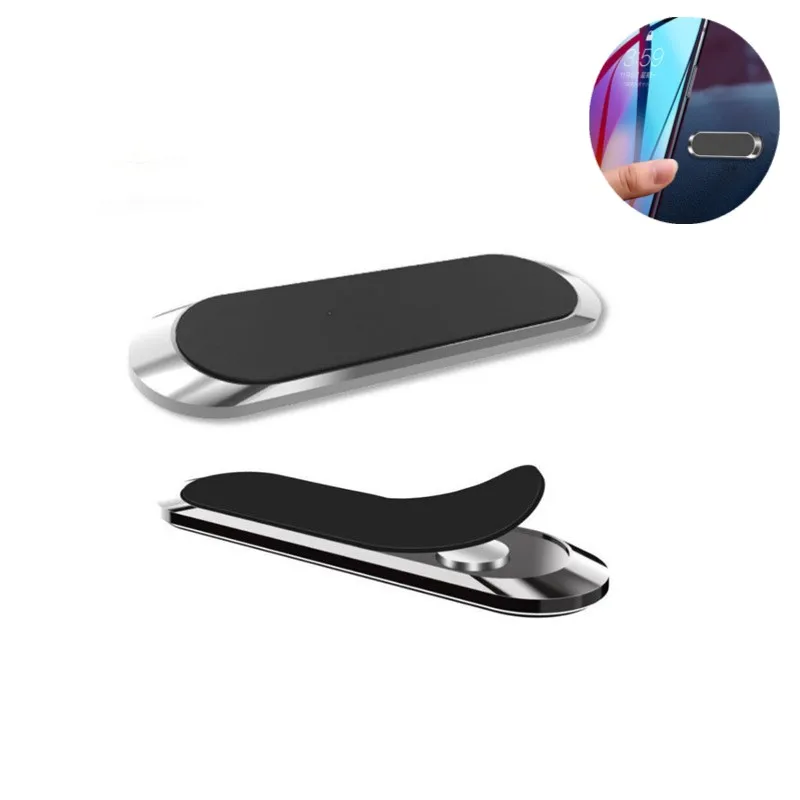 1PC Nowy magnetyczny uchwyt samochodowy na telefon Deska rozdzielcza Mini Strip Shape Stand Dla iPhone Samsung Xiaomi Metal Magnet GPS Uchwyt