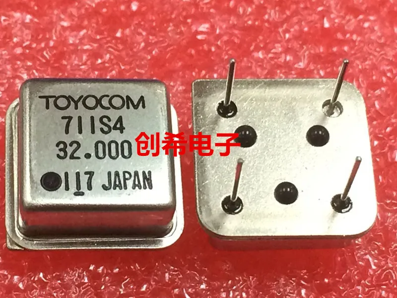 5pcs 32MHZ 32M 32.000MHZ In-line active crystal oscillator clock square half size DIP-4 OSC