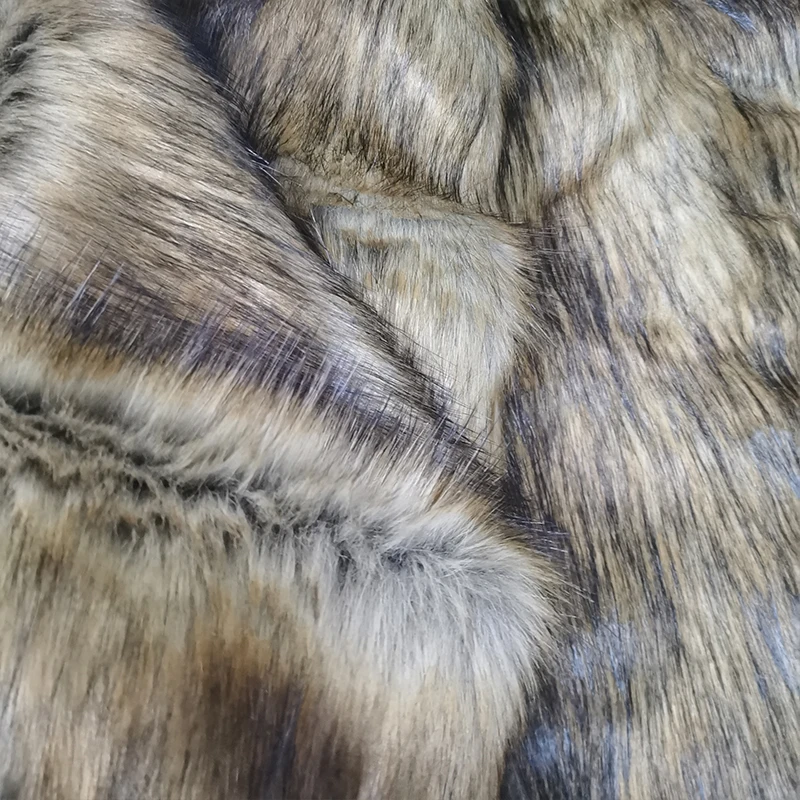 170cm Wide,Good,4-5cm Fur,Lion Faux Fur Fabric,Brown Soft Plush,Faux Wolf Fur Fabric,Sewing Material,Diy,Coat Collar Clothing