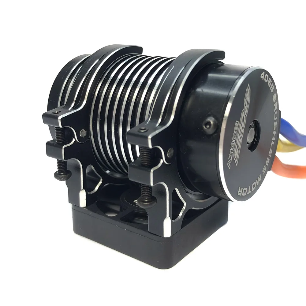 40x40mm Aluminum Fan Holder for 4068 4082 4092 4074 4274 4268 Brushless Motor Cooling Fan for 1/10 1/8 RC Car