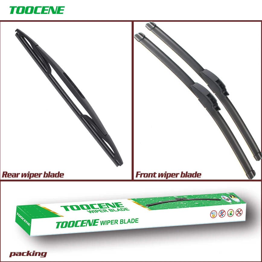 

Front And Rear Wiper Blades For Skoda Fabia 2003-2007 High Quality Rubber Windscreen Car Accessories