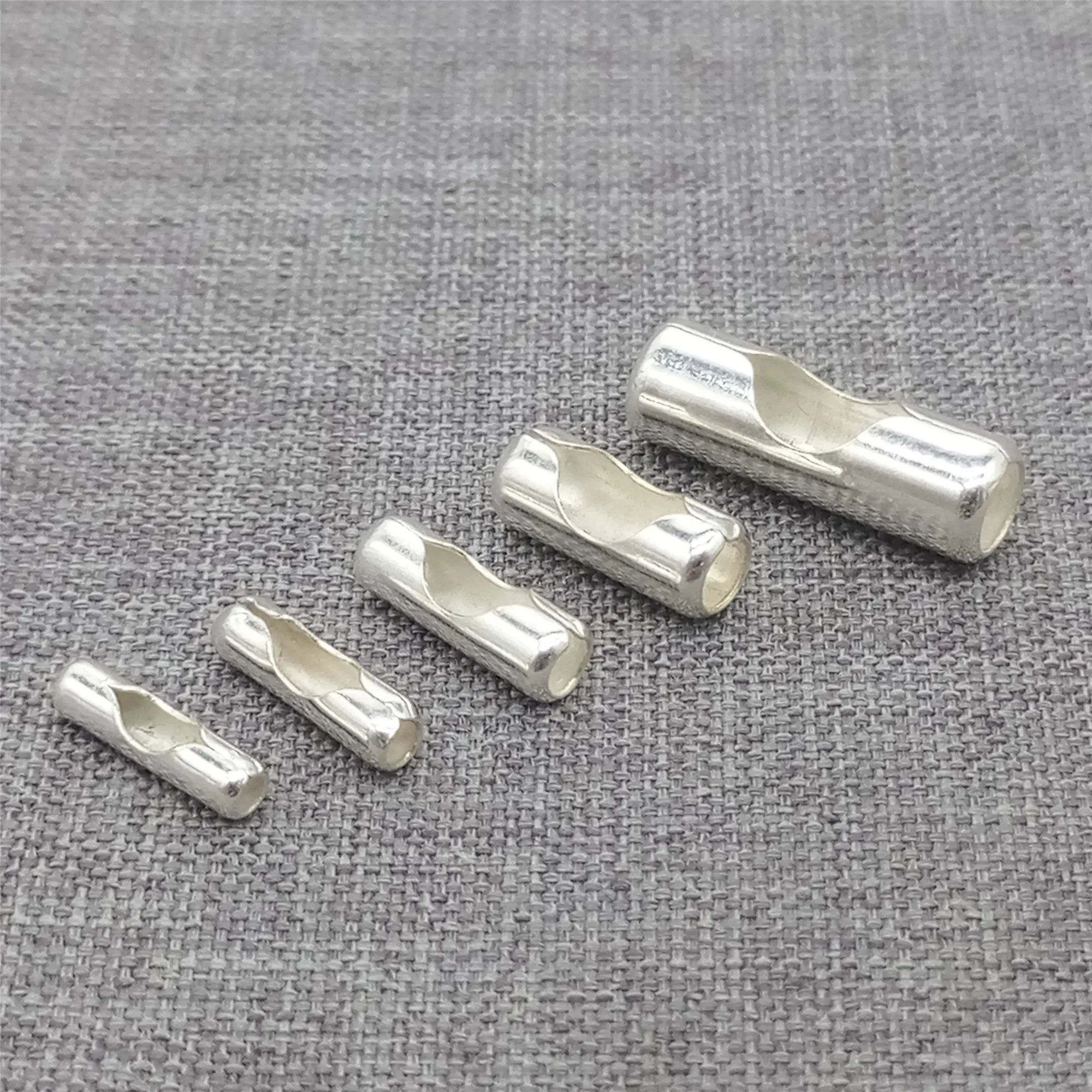 5pcs of 925 Sterling Silver Ball Bead Chain Clasp Connector Fit 2mm 2.5mm 3mm 4mm 5mm