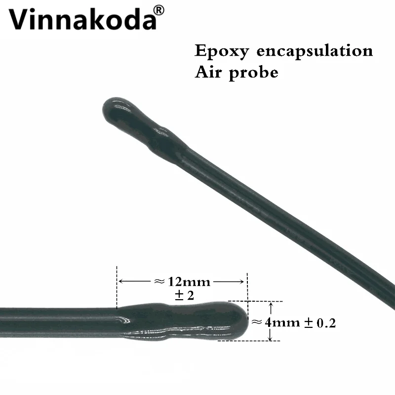 Sensor de temperatura de Termistor NTC, SONDA DE AIRE ACONDICIONADO B3950 10K 1%, 20/35/50CM, 1/2M, 1 piezas