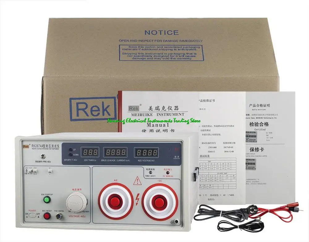 Widerstehen Spannung Tester Hallo-Topf Tester RK2674A AC & DC 20mA/10mA,20KV/RK2674C AC & DC 50KV 40mA/20mA