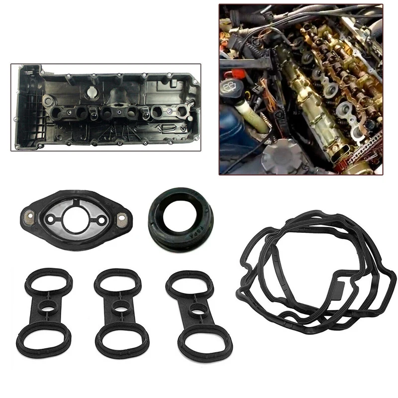 

11127552280 11127559699 New Cylinder Head Screw Gasket Valve cover gasket Cylinder Head For BMW 128 323 328 528 X3 X5 Z4 For N52