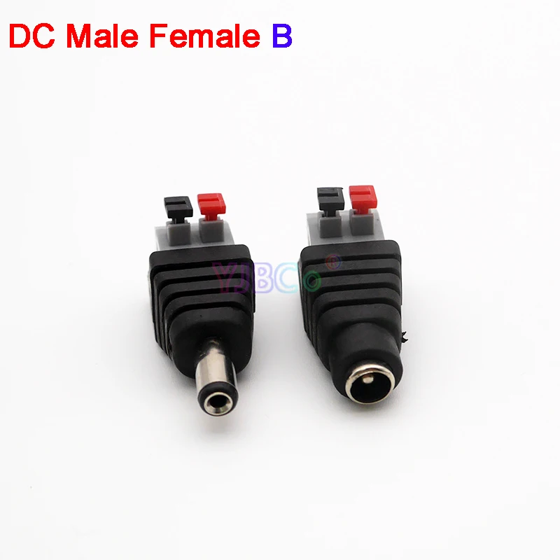 5pcs Male Female Free Welding DC Connector / DC Connector Plug Cable Wire Connector for LED Power Adapter CCTV Camera LED Strip