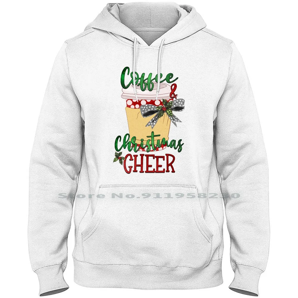 Coffee Christmas Cheer Hoodie Sweater Cotton Christmas Present Coffee Bean Coffeeshop Present Market Coffee Enjoy Bean Shop Che