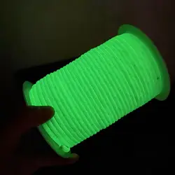 4mm kolor Luminous linka spadochronowa smycz linowa lina ostrzegawcza Mil Spec typ jeden Strand wspinaczka Camping sprzęt do survivalu