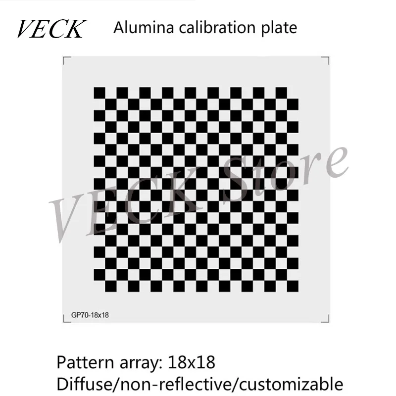 Checkerboard Grid Calibration Board Optical Calibration Plate 18X18 Machine Vision Grid Series Alumina Divider Float Glass Subst