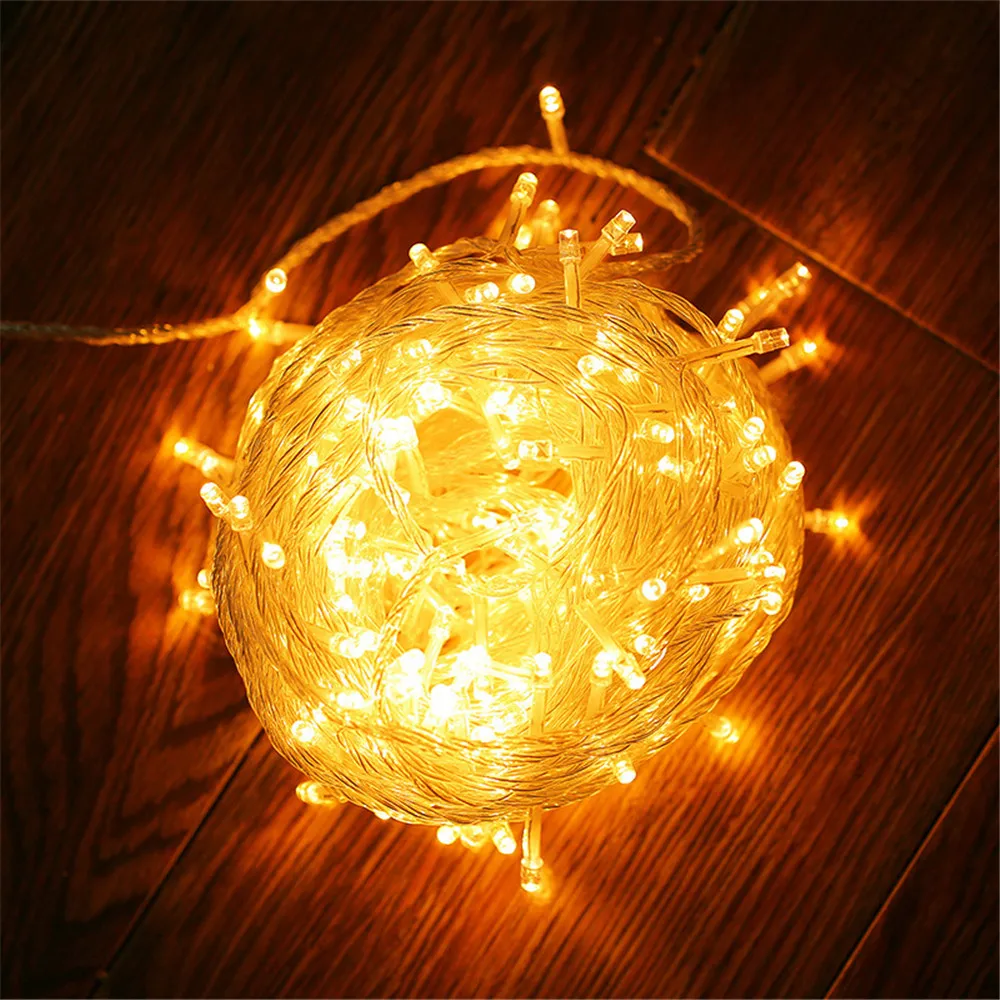 Christmas Lights 5M 10M 20M 30M 50M 100M Led String Fairy Light 8 Modes Christmas Lights For Wedding Party Holiday Lights