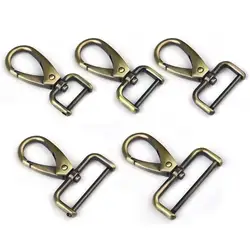 1pcs Metal Detachable Snap Hook Trigger Clips Buckles for Leather Strap/ Belt Keychain Webbing Pet Leash Hooks 5 Sizes