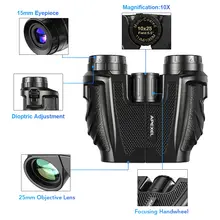 10X25 Professional Binoculars with BAK4 Prism #3