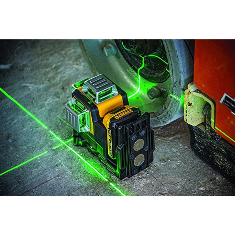 DEWALT 3D 12Lines Green Laser Level Vertical And Horizontal Indoor Outdoor Maker IP65 DW089LG Laser Level Battery Charger Set