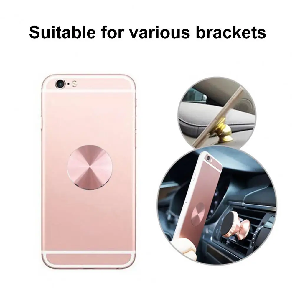 Placa de Metal magnética de mano de obra fina, pegatina de hierro magnética, soporte para teléfono automático, hoja de hierro magnética