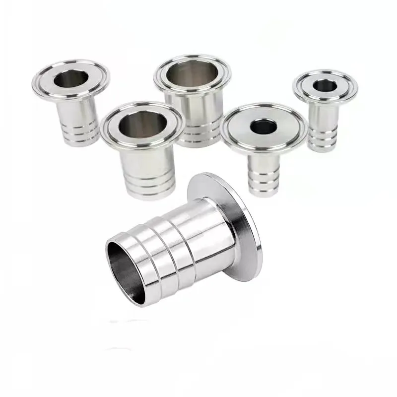 Gratis Verzending Od 8Mm-51Mm Rvs SS304 Sanitaire Slangtule Pijp Montage Huls Od 50.5Mm-64Mm Fit 1.5 "2.5" Tri Clamp