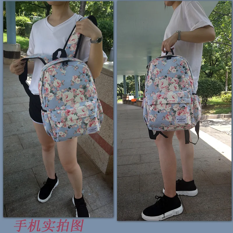 Rucksack High Quality Canvas Women Backpack Dropshipping School Backpacks for Teenager Girl Laptop Backpack School Bags