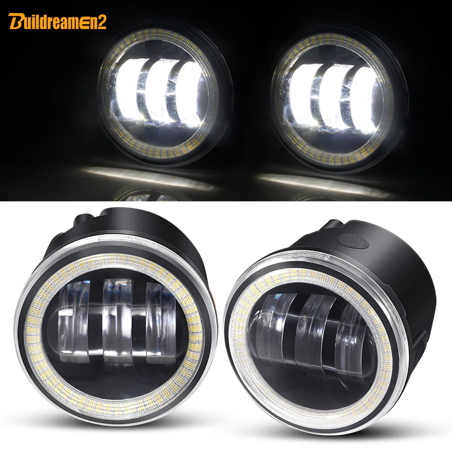 2 X Angel Eye Fog Light Car LED Lens Fog Daytime Lamp DRL For Infiniti EX EX25 EX35 EX37 Q Q40 Q60 Q70 QX QX50 QX56 QX70 QX80