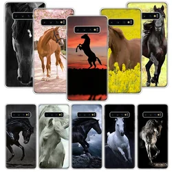 Custodia per telefono cavallo galoppo cavallo per Samsung Galaxy S23 S24 Ultra S20 FE S21 S22 Plus S10 S10E S9 S8 + Soft Cover Fundas