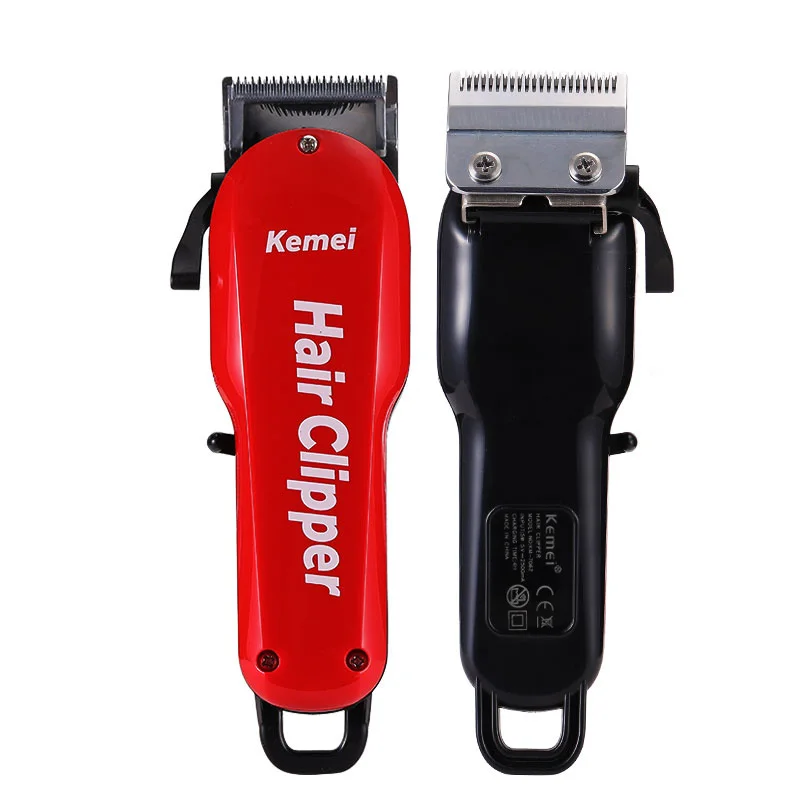 Working 7hrs Shaving Fade Clippers Kemel Cordles Trimmer Kamei Adjustable Blade Kmei Rechargeable Li Battery Powered Pomade Hair