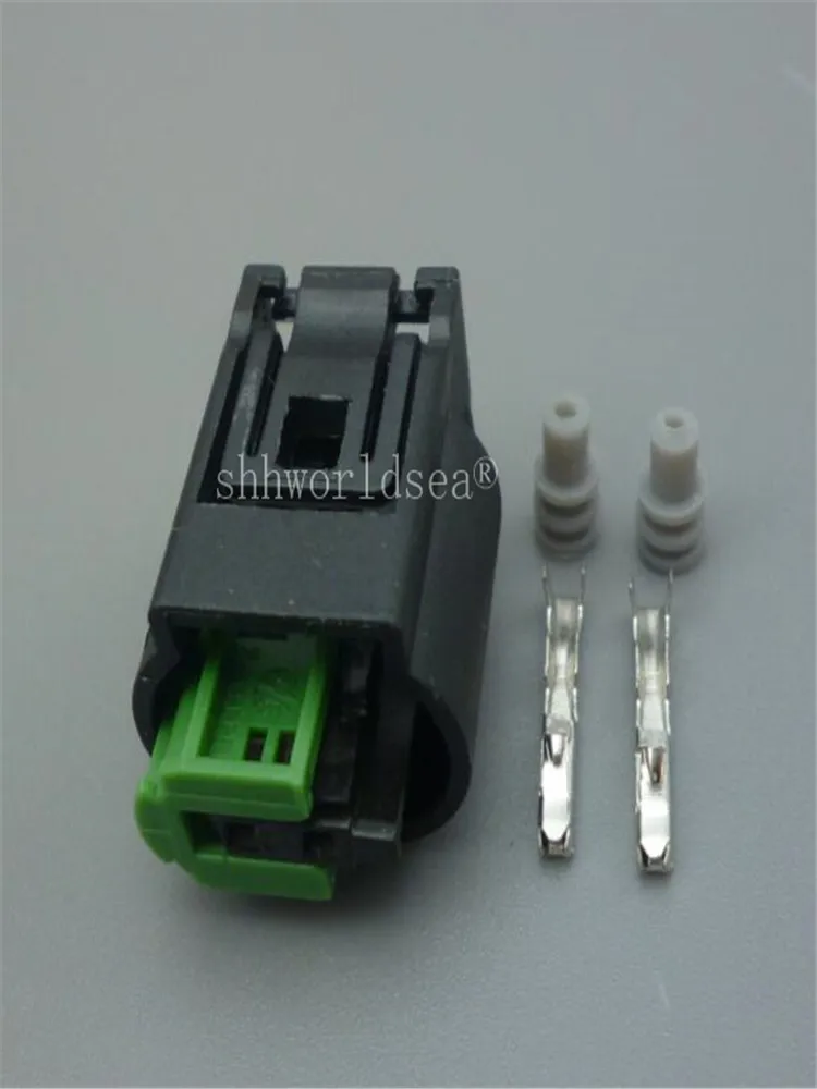 Shhworldsea 2 Pin Female male 968405-1 car  Fuel Injector Auto Plug 1-967644-1 Sensor Connector For BWM Porsche For Benz