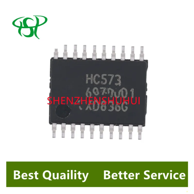 10 PÇS/LOTE 74HC573PW HC573 TSSOP-20 74HC573 TSSOP20 SMD Novo e Original