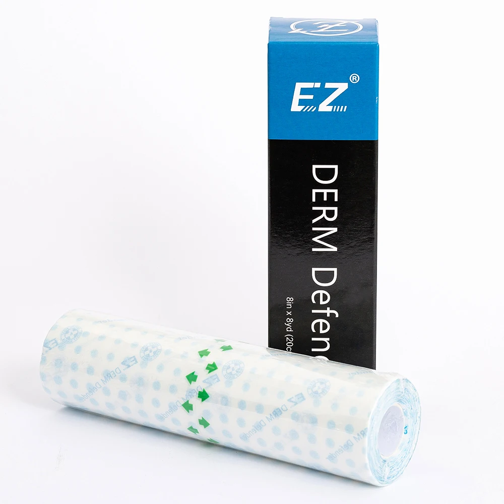 EZ Disposable Waterproof Film Tattoo Derm Defender Adhesive Protective Shield After Care Supplies 6 in X 10.9yd Roll