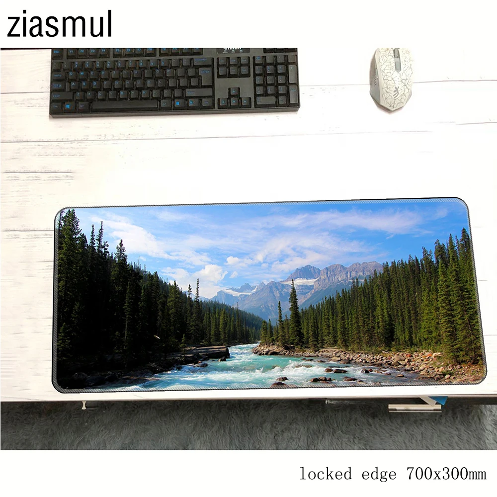 River Earth padmouse Natural Rubber accessory 900x400x2mm mouse pad gaming enterprise anime  mats keyboard mouse mat gamer