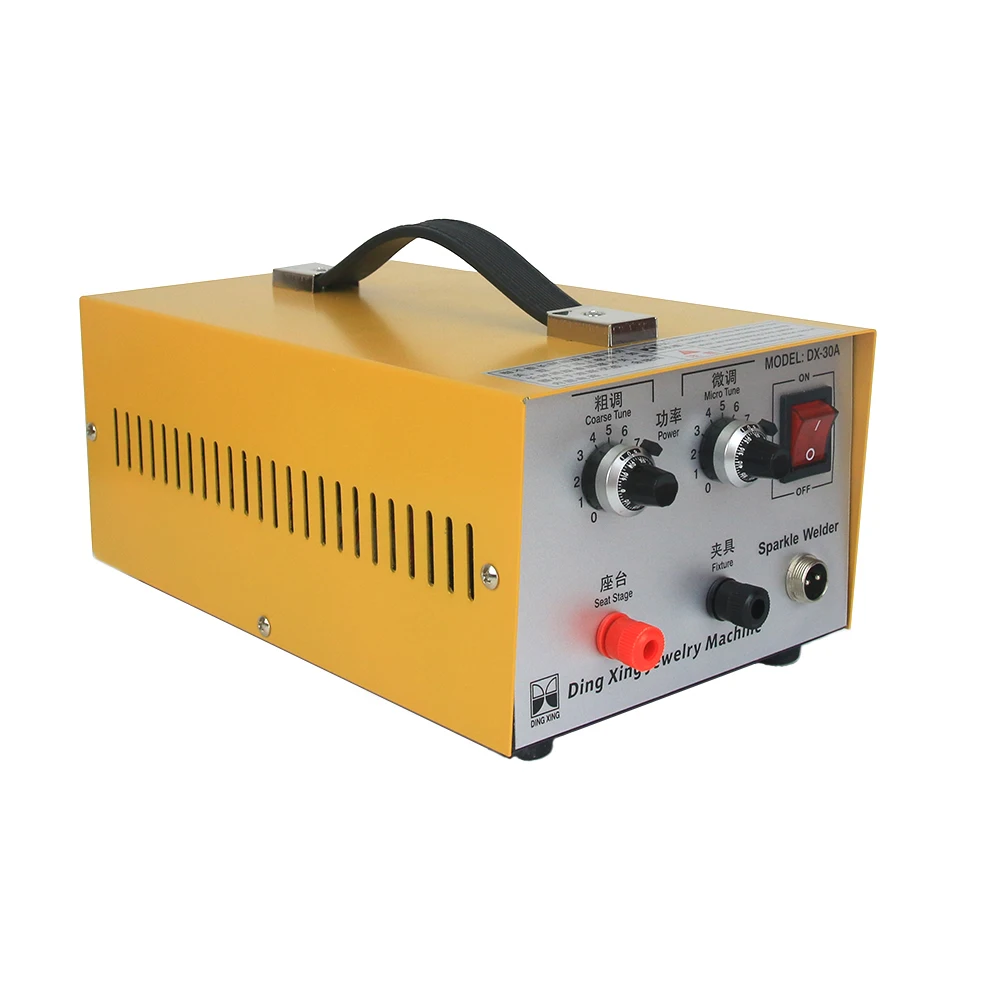 DX-30A Handheld Spot Laser Welder Pulse Butt Welding Machine Jewelry Equipment Tool 220V 110V for Gold Silver Ring Mouth Buckle