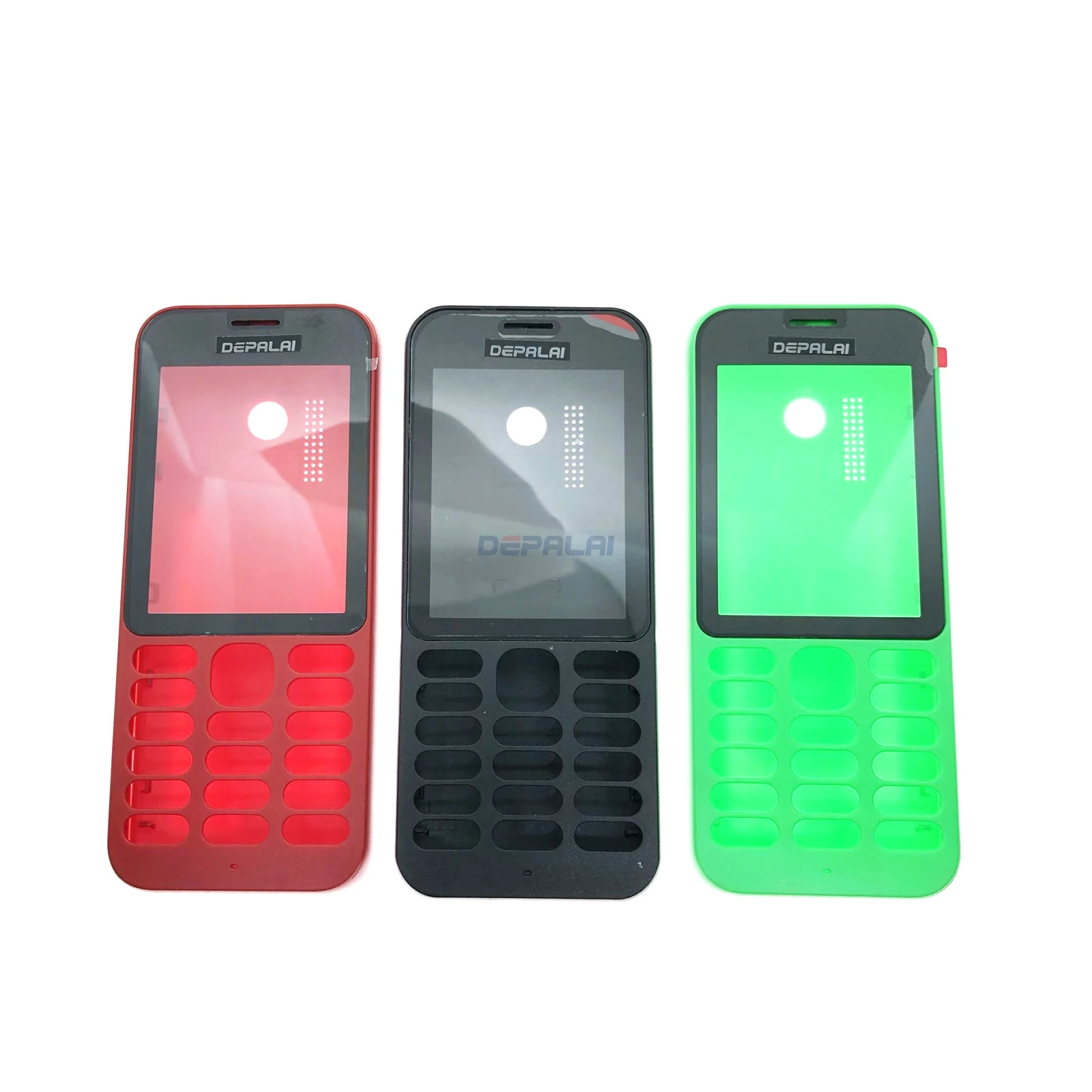 Front Cover Housing For Nokia 208 Dual SIM Card 2080 215 206 2060 Mobile Phone Cover Case Keypad