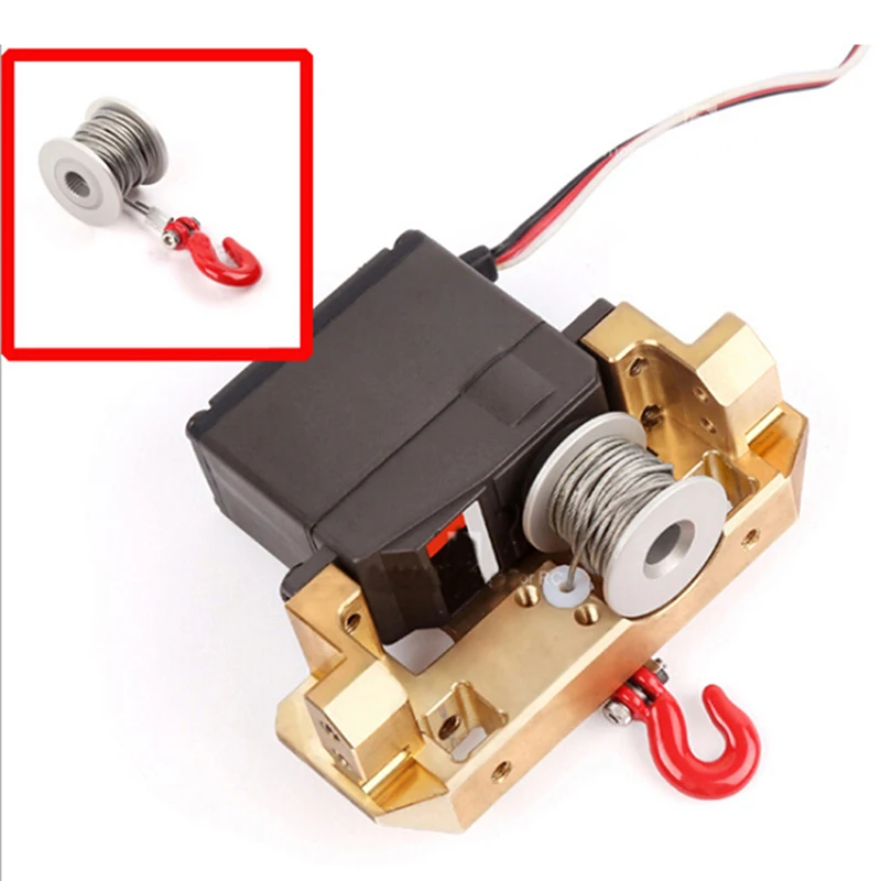 25T Steering Gear Servo Winch Wheel for 1/10 RC Crawler Car TRX4  Axial Scx10