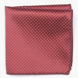 red subtle  fashion patterned pocket square with patterns handkerchief