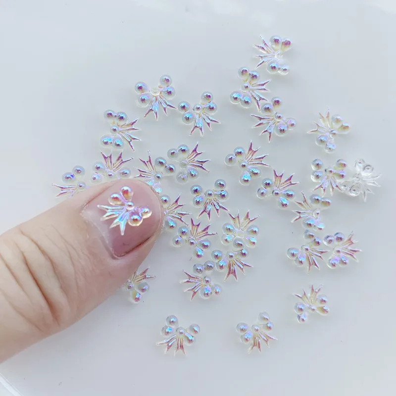 30pcs bowknot crystal AB Rhinestone  rhinestone applique  flatback rhinestone  nails art